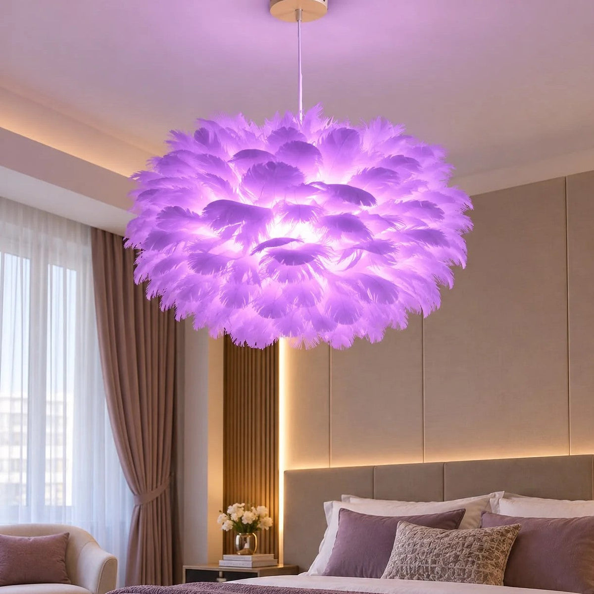 Lustra Luxury Feather Cloud Purple