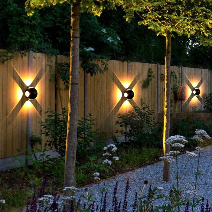 Aplica LED 12W 4 Zone Exterior Neagra