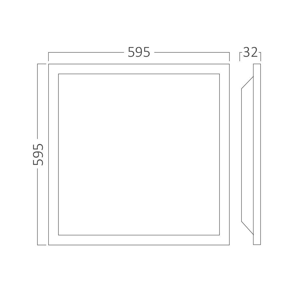 Panou LED 40W IP40 60x60cm Dimabil, 5200lm, CCT Slim Backlight