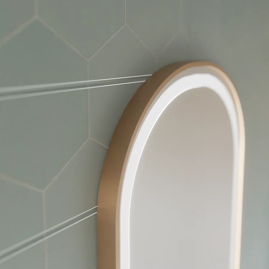 Oglinda LED Ovala, 3 Lumini LUCA 50x80cm Functie Dezaburire si Touch