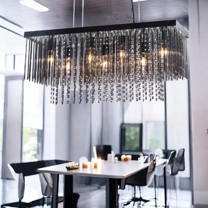 Candelabru Cristal Luxury Black Beauty 75x25cm