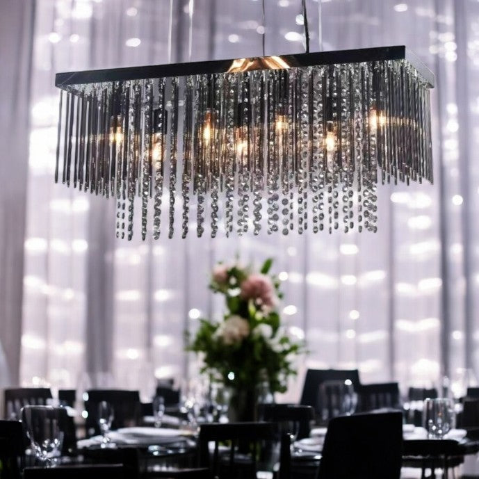 Candelabru Cristal Luxury Black Beauty 75x25cm