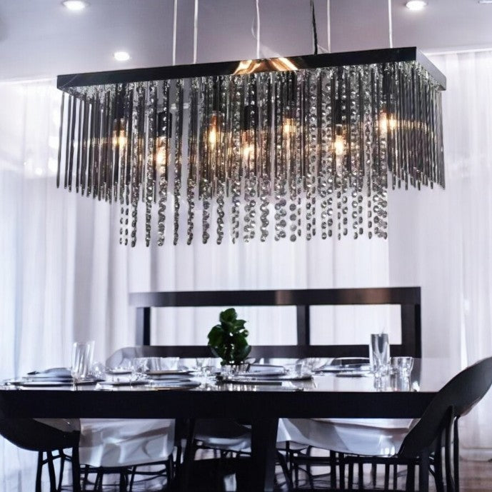 Candelabru Cristal Luxury Black Beauty 75x25cm