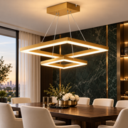 Lustra LED Suspendata Heryos Gold Echivalent 550W Telecomanda