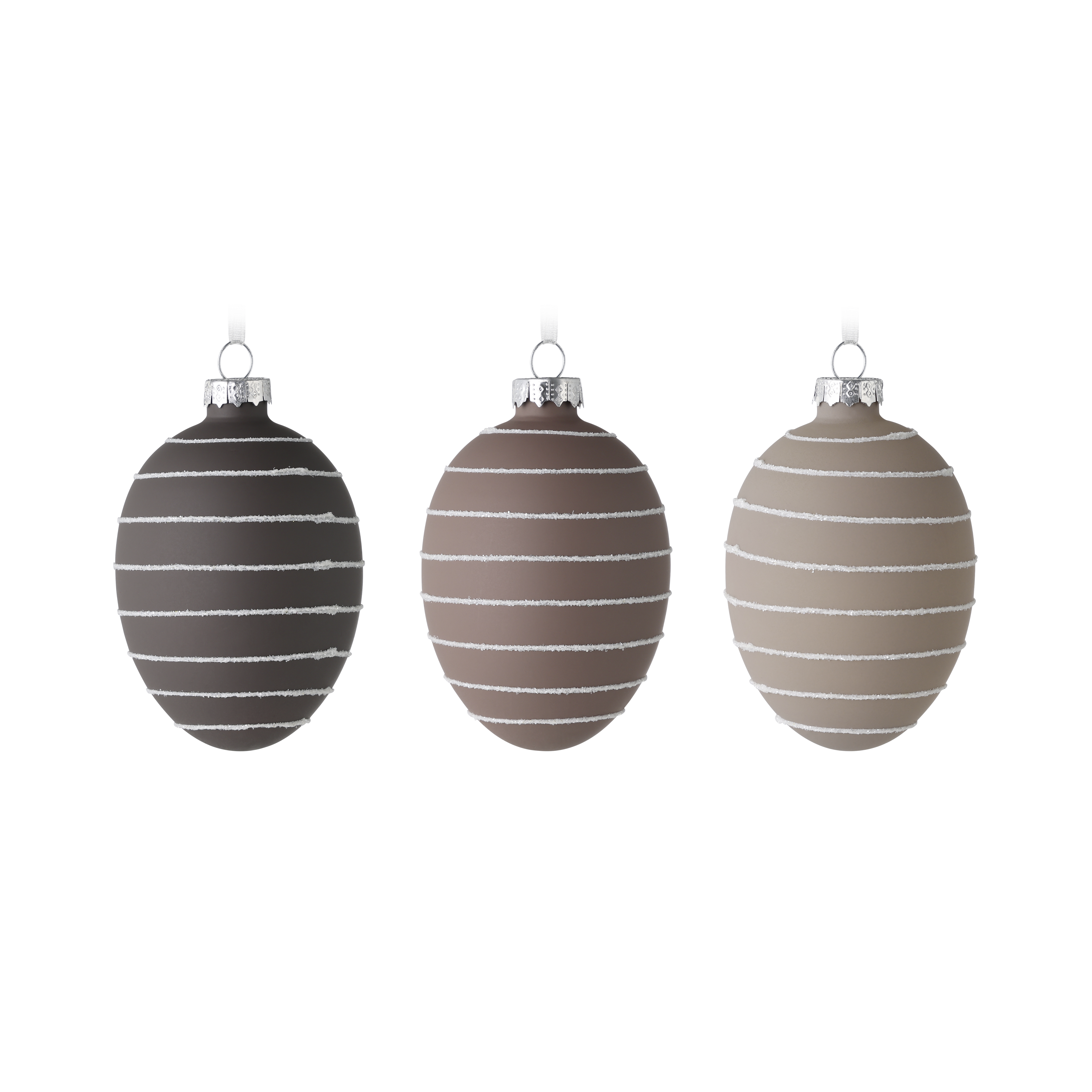 Set 6 Globuri Decorative Fintry Taupe & Beige & Cream