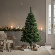 Brad Artificial de Craciun 150cm Pin Varfuri Ninse, Ace 3D, Suport Metalic A2