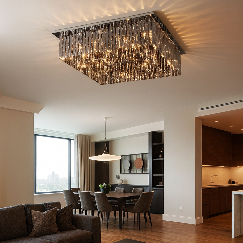 Candelabru Aplicat Cristal Dark Square Luxury