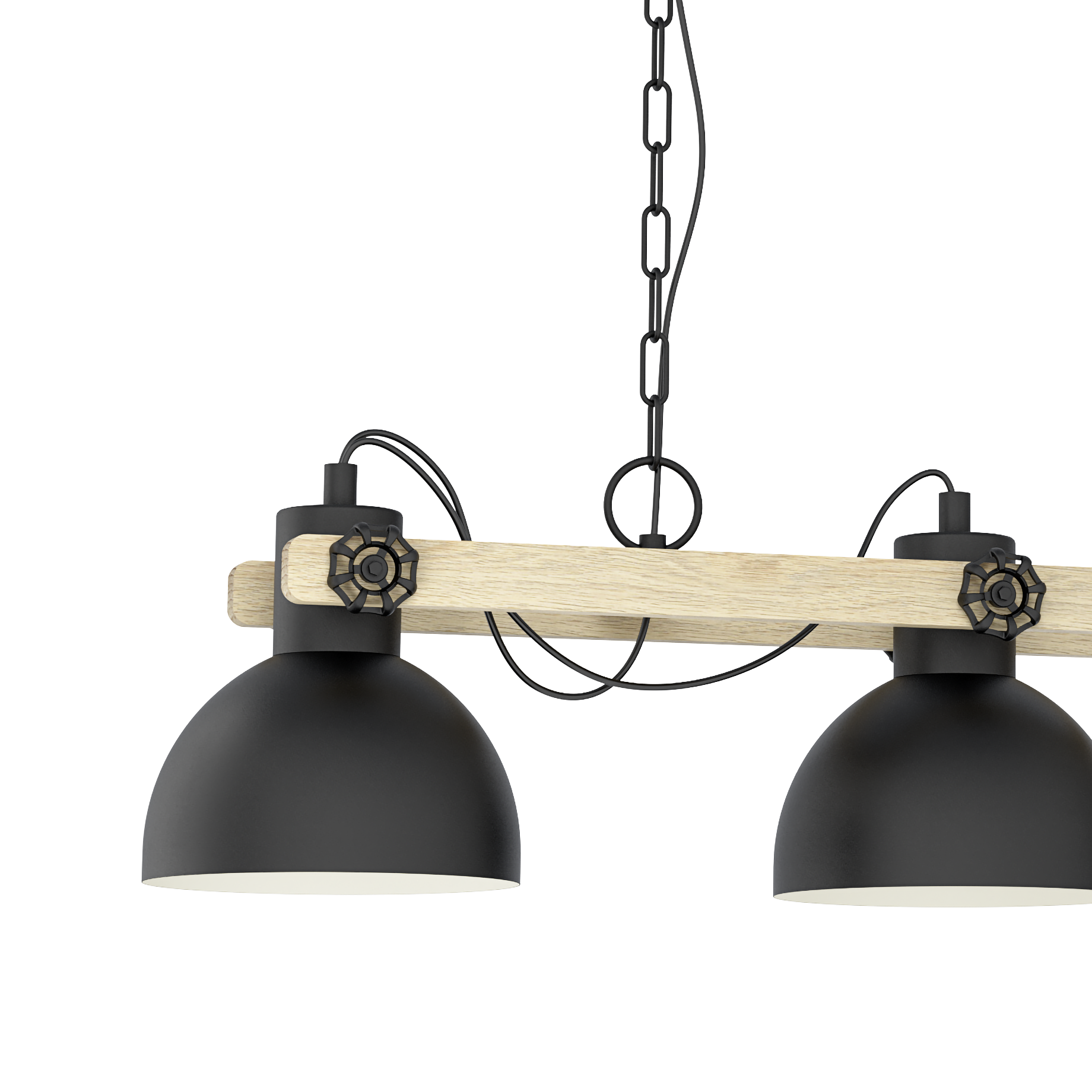 Lustra Suspendata LUBENHAM Black & Wood Eglo