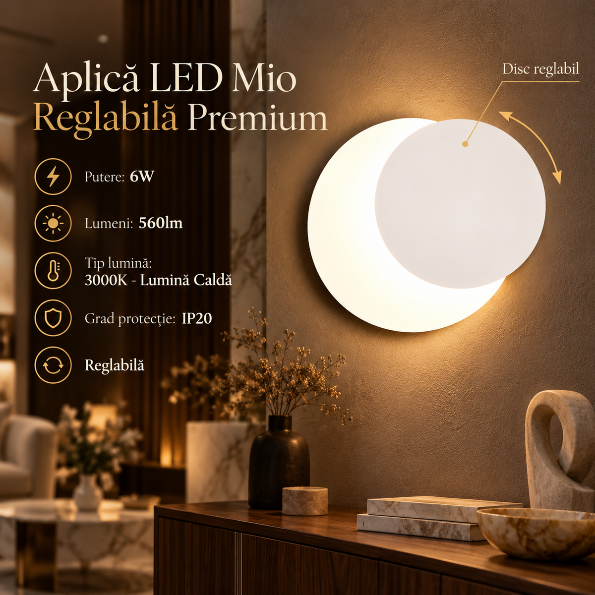 Aplica LED Alba Reglabila MIO