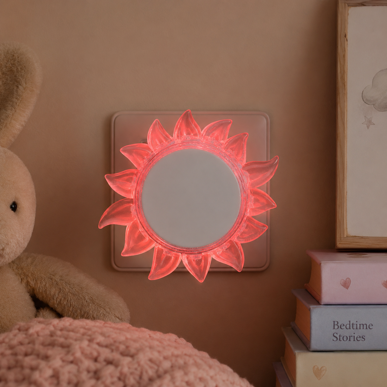 Lampa de veghe LED SUN 0.4W Red