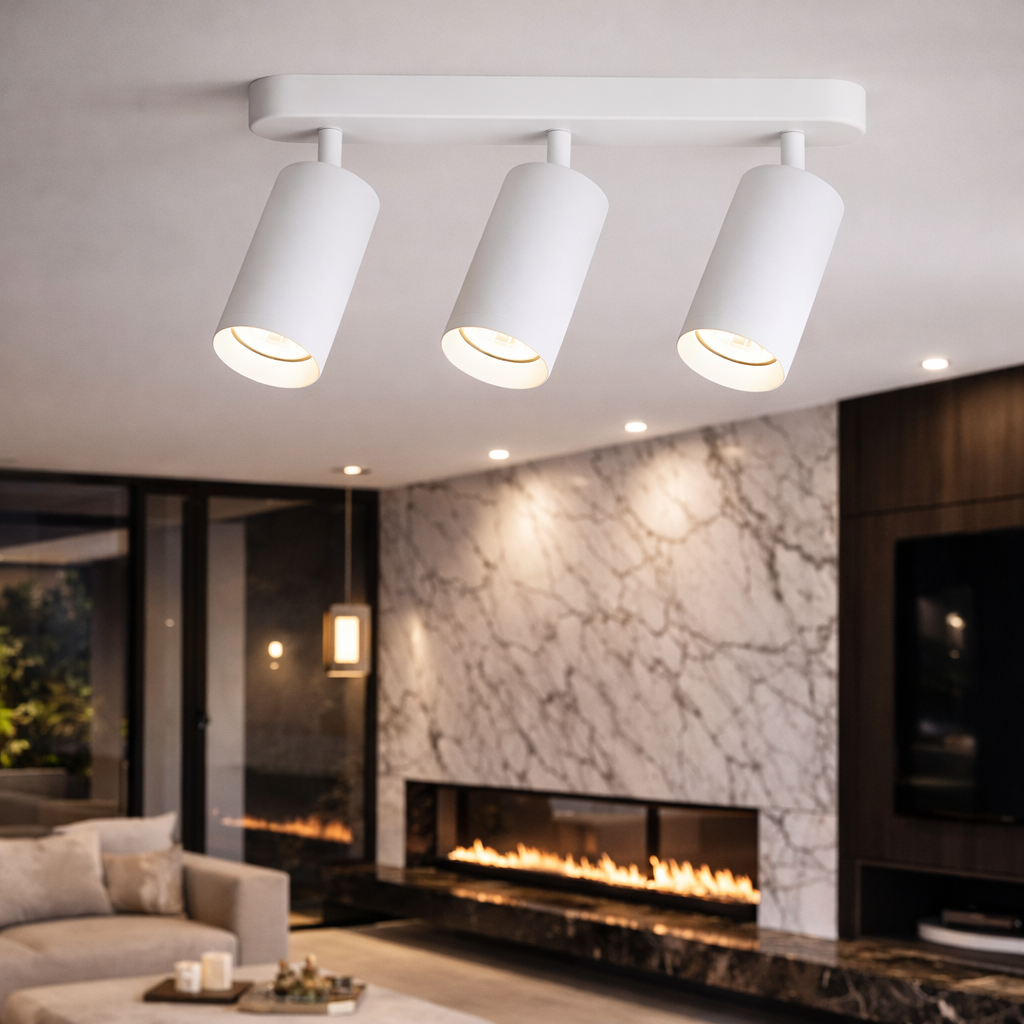 Lustra Mica White Premium cu 3 Spoturi Reglabile