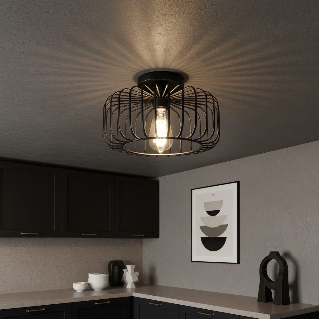 Lustra SEVI 1xE27 Black