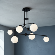 Lustra Abajur MATEO 6xG9 Mat Black