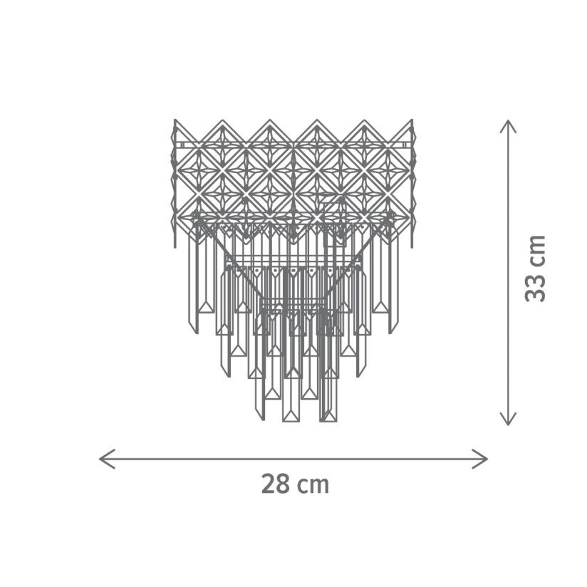 Aplica Perete VITTORIA Cristal 1xE14 Clasic