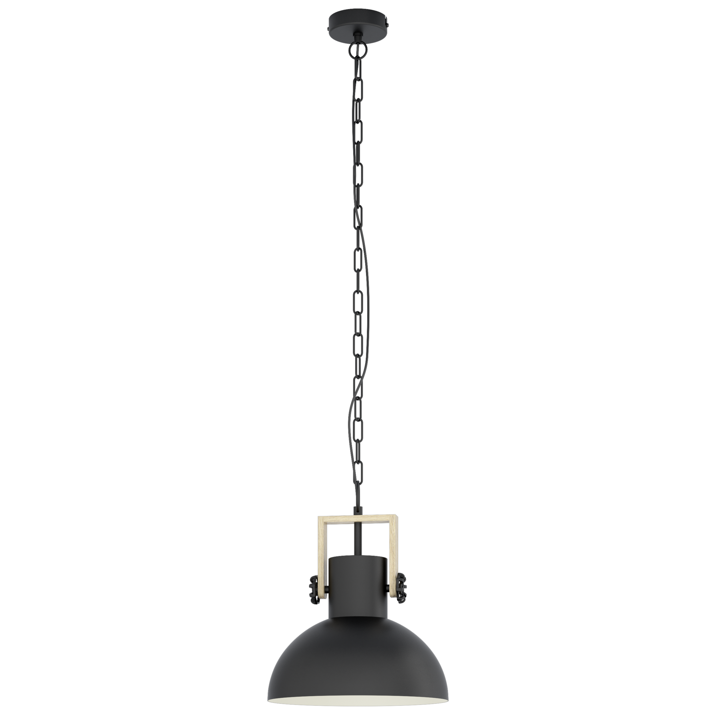 Pendul LUBENHAM Black & Brown 1xE27 Eglo Ø30CM