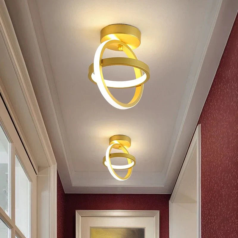 Lustra LED INFINITY RINGS Gold Echivalent 200W