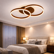 Lustra LED Beauty Brown 1+1 Circle Echivalent 400W Telecomanda