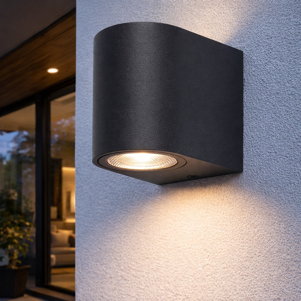 Aplica IP44 Dulie 1xGU10 Black 8.1CM