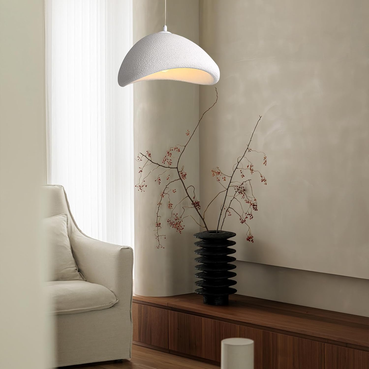 Pendul COLOSSUS Triunghi Alb 50cm