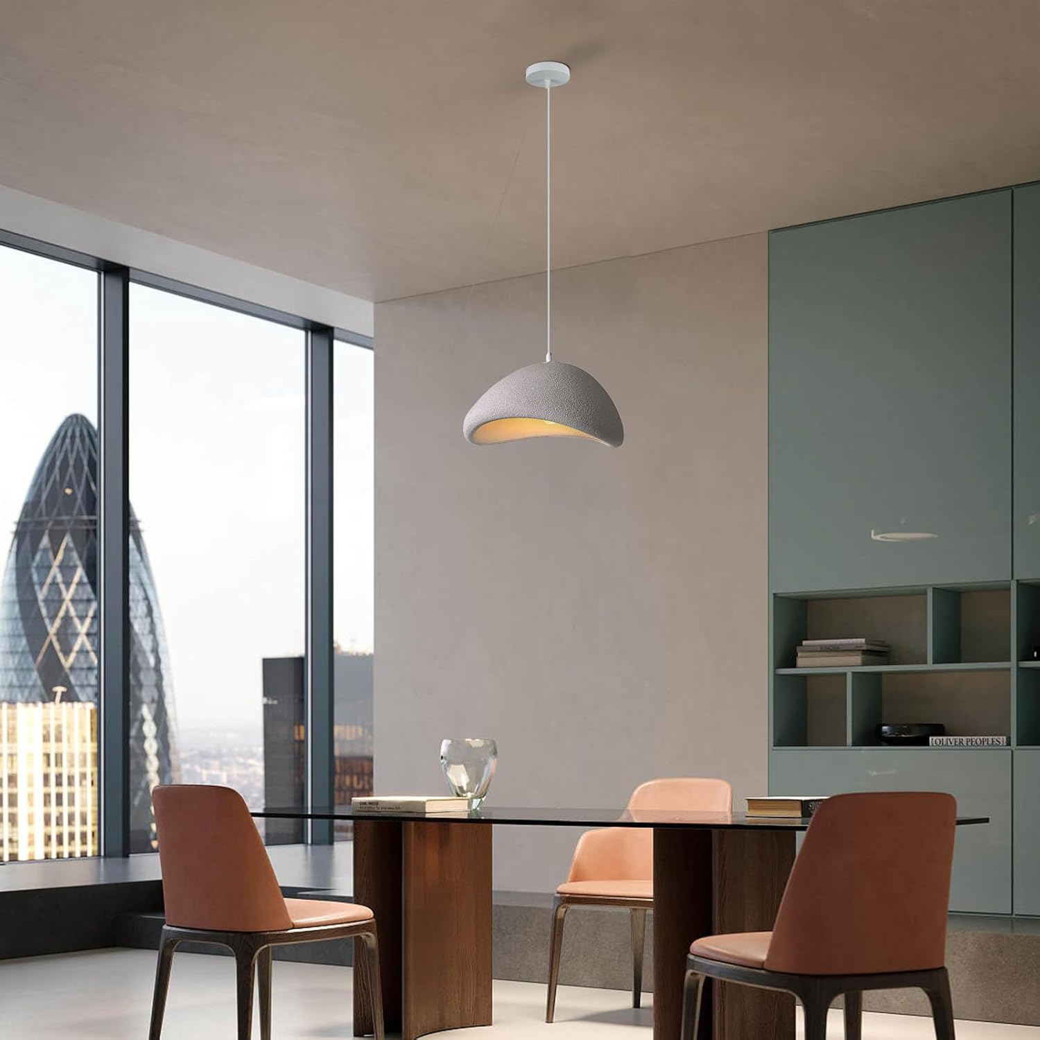 Pendul Gri Triunghi 50cm GB7499A-H50 GRI / VINTAGE SI RETRO DESIGN Lighting Fixtures