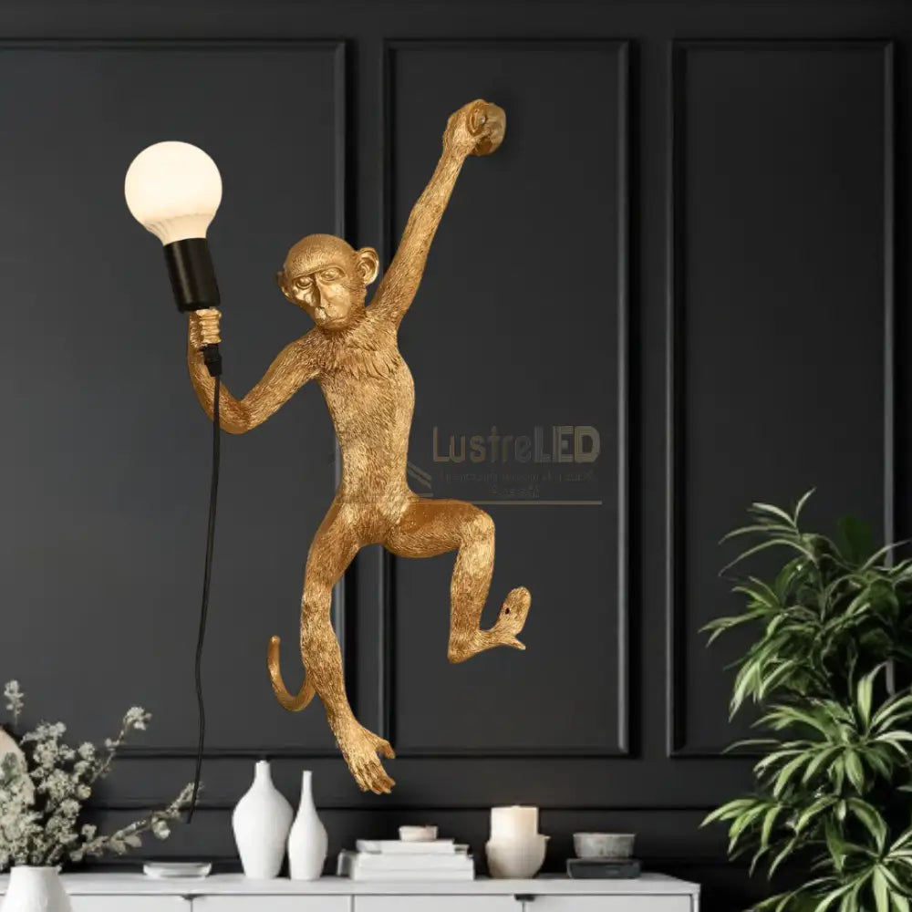 Aplica 1x27 Monkey Gold AURIE Wall Light Fixtures