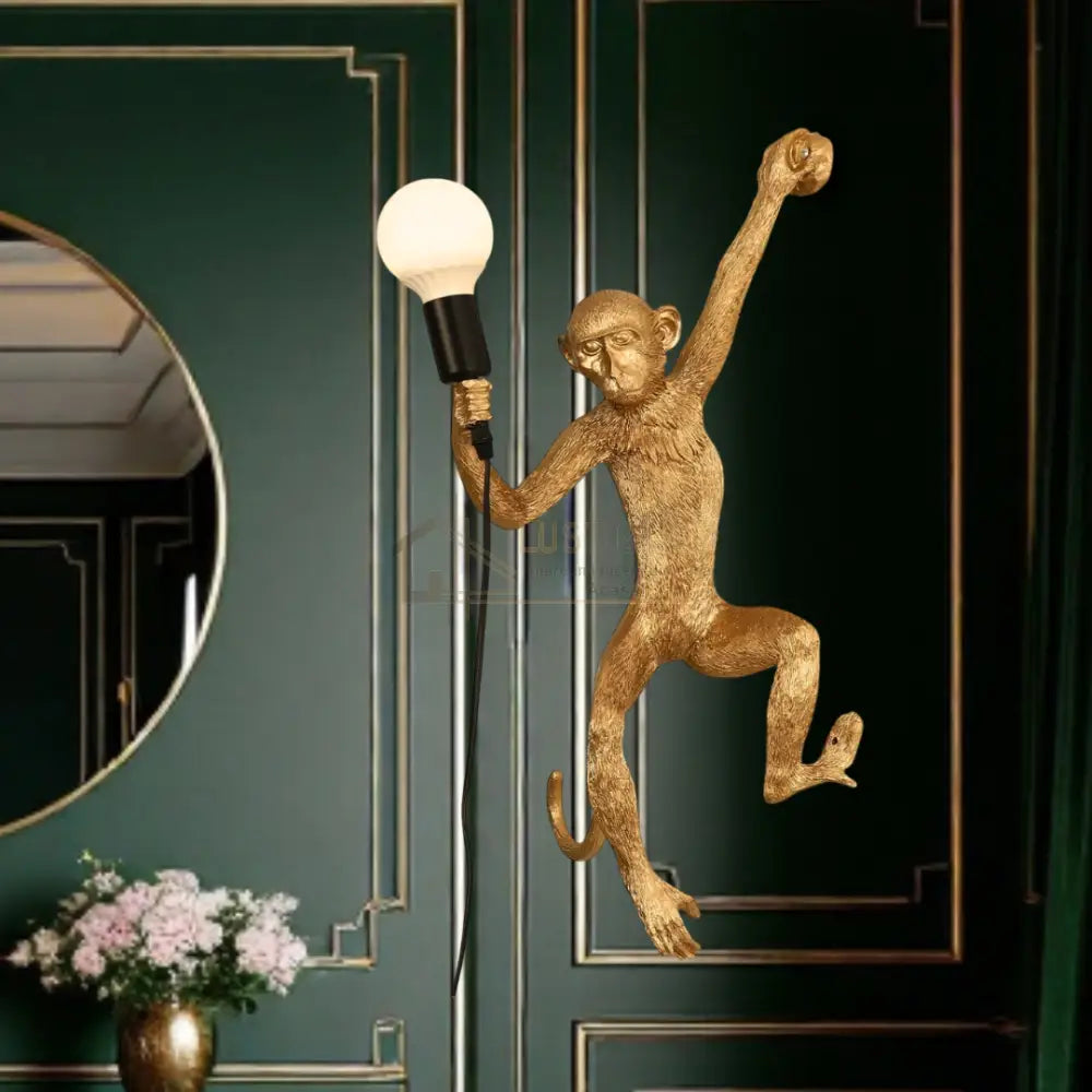 Aplica 1x27 Monkey Gold AURIE Wall Light Fixtures