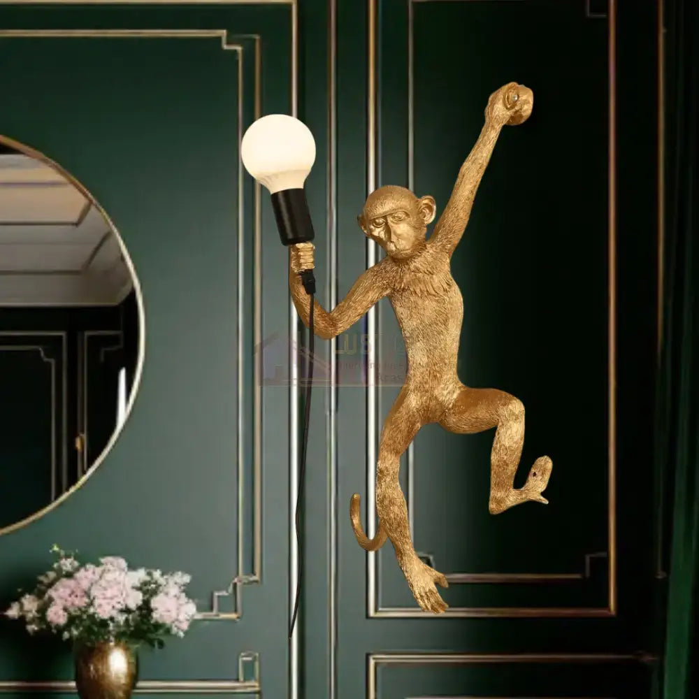 Aplica 1x27 Monkey Gold AURIE / APLICA PERETE Wall Light Fixtures