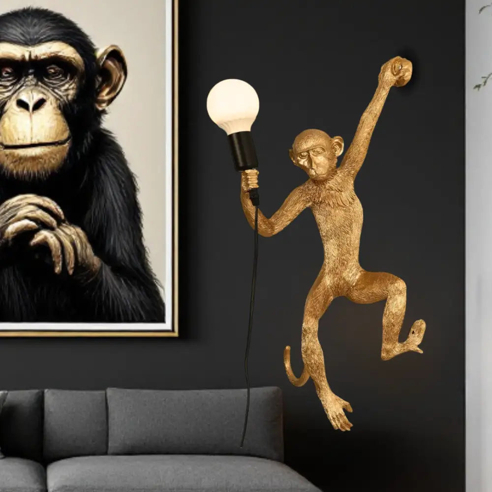 Aplica 1x27 Monkey Gold AURIE Wall Light Fixtures