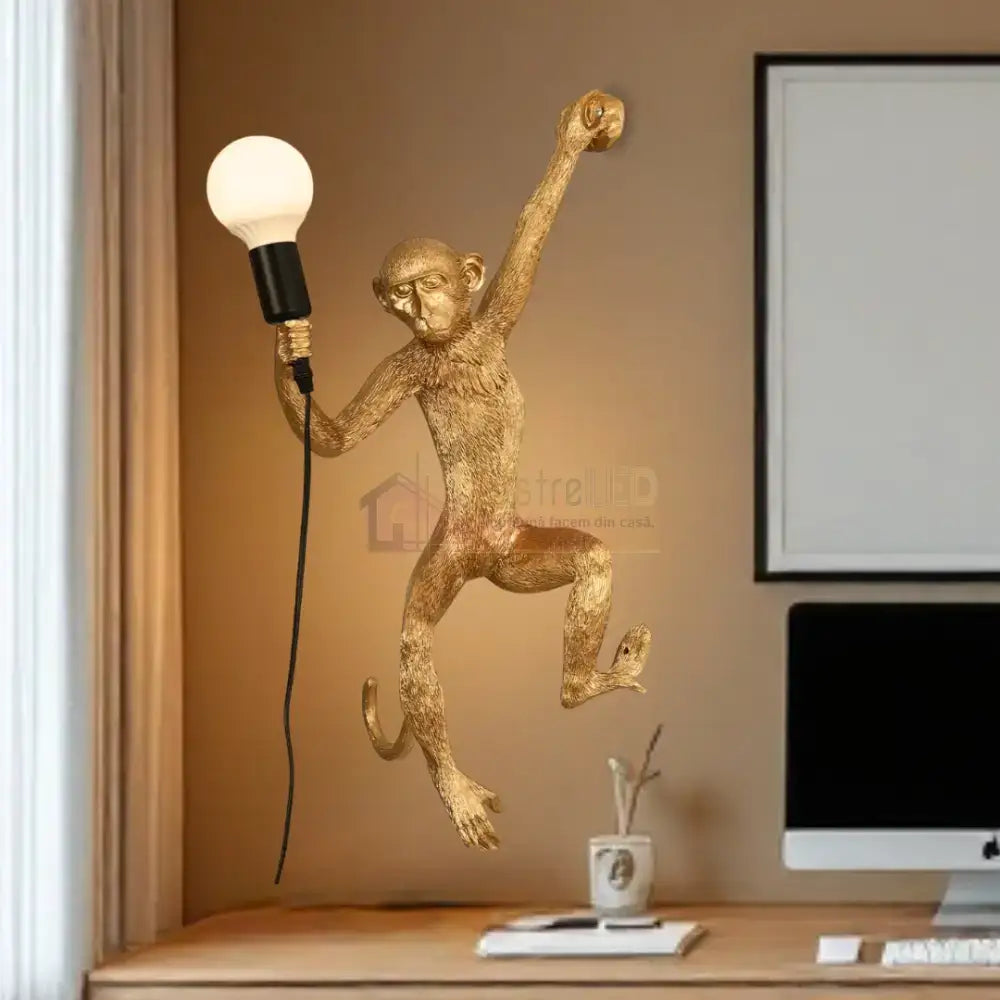 Aplica 1x27 Monkey Gold AURIE / APLICA PERETE Wall Light Fixtures