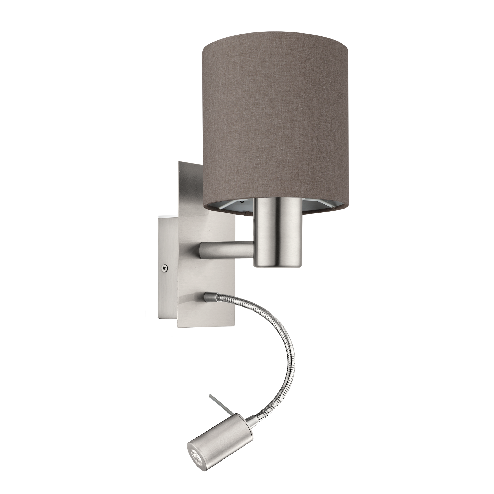 Aplica Abajur Textil PASTERI Grey EGLO 96481