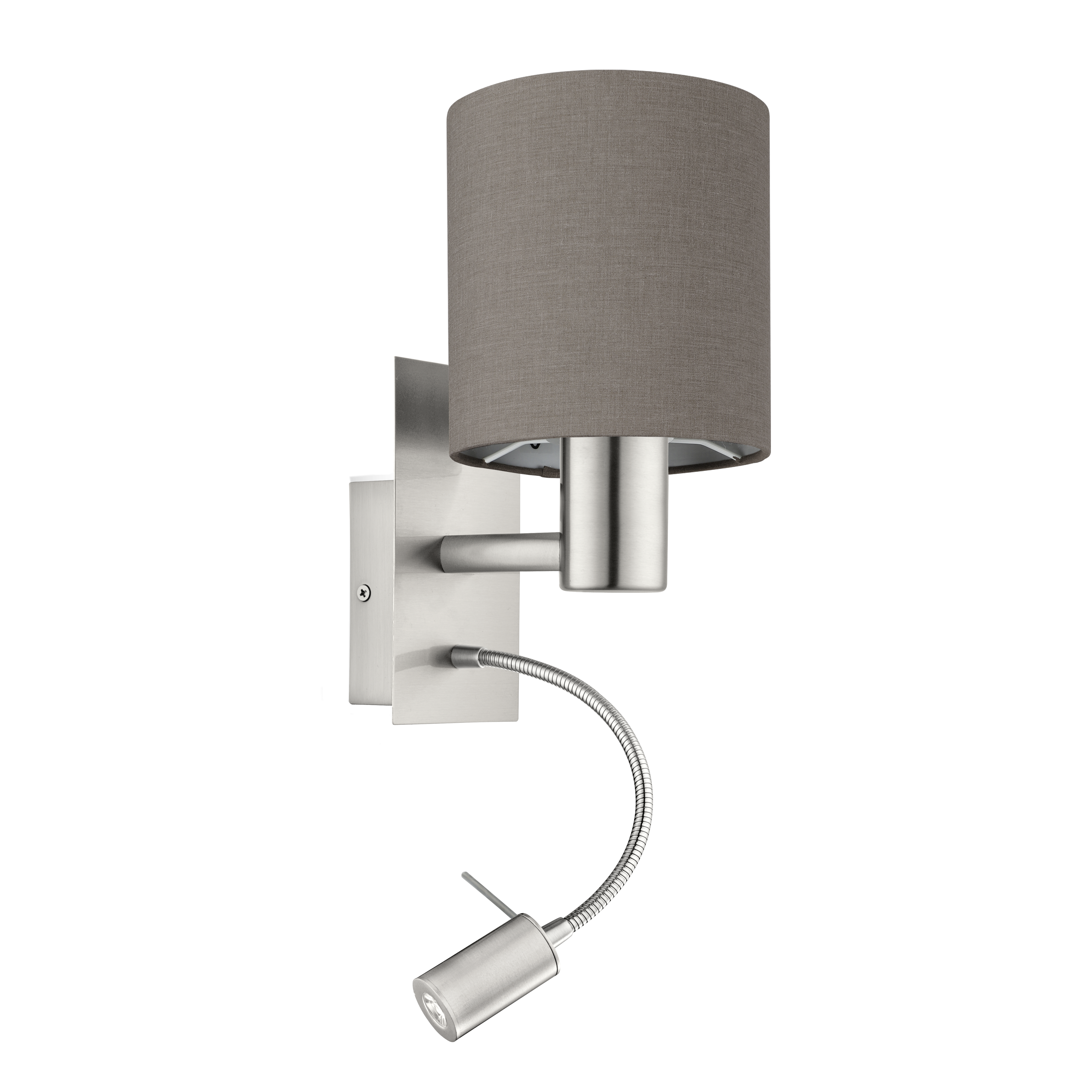 Aplica Abajur Textil PASTERI Grey EGLO 96481