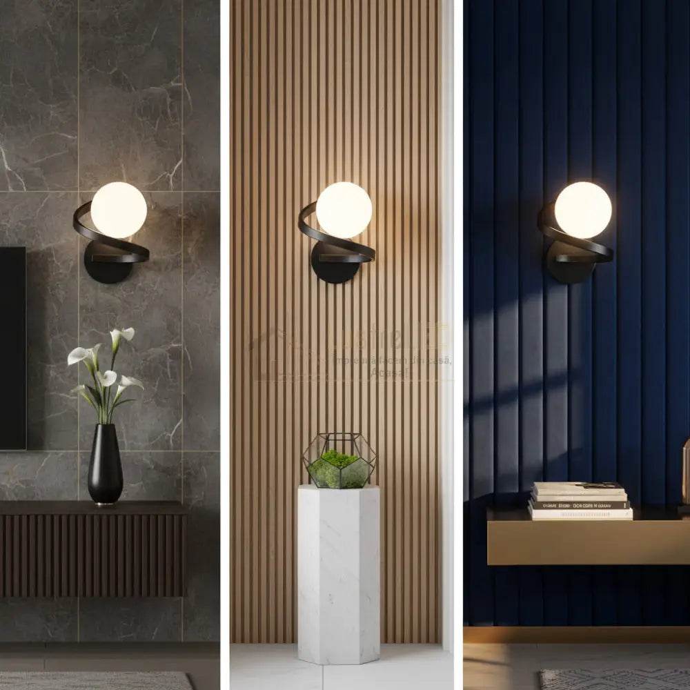 Aplica Abajur LINO 1xE27 Black NEAGRA Wall Light Fixtures