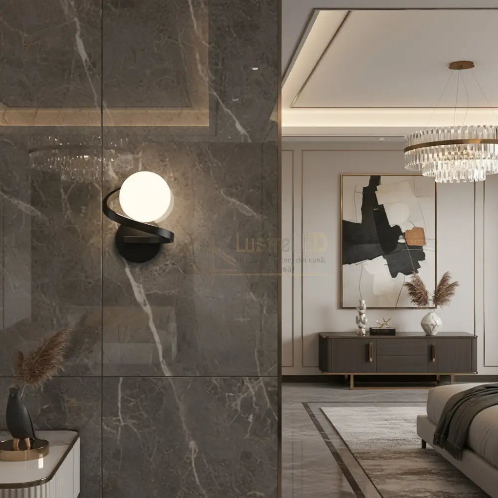 Aplica Abajur LINO 1xE27 Black NEAGRA Wall Light Fixtures