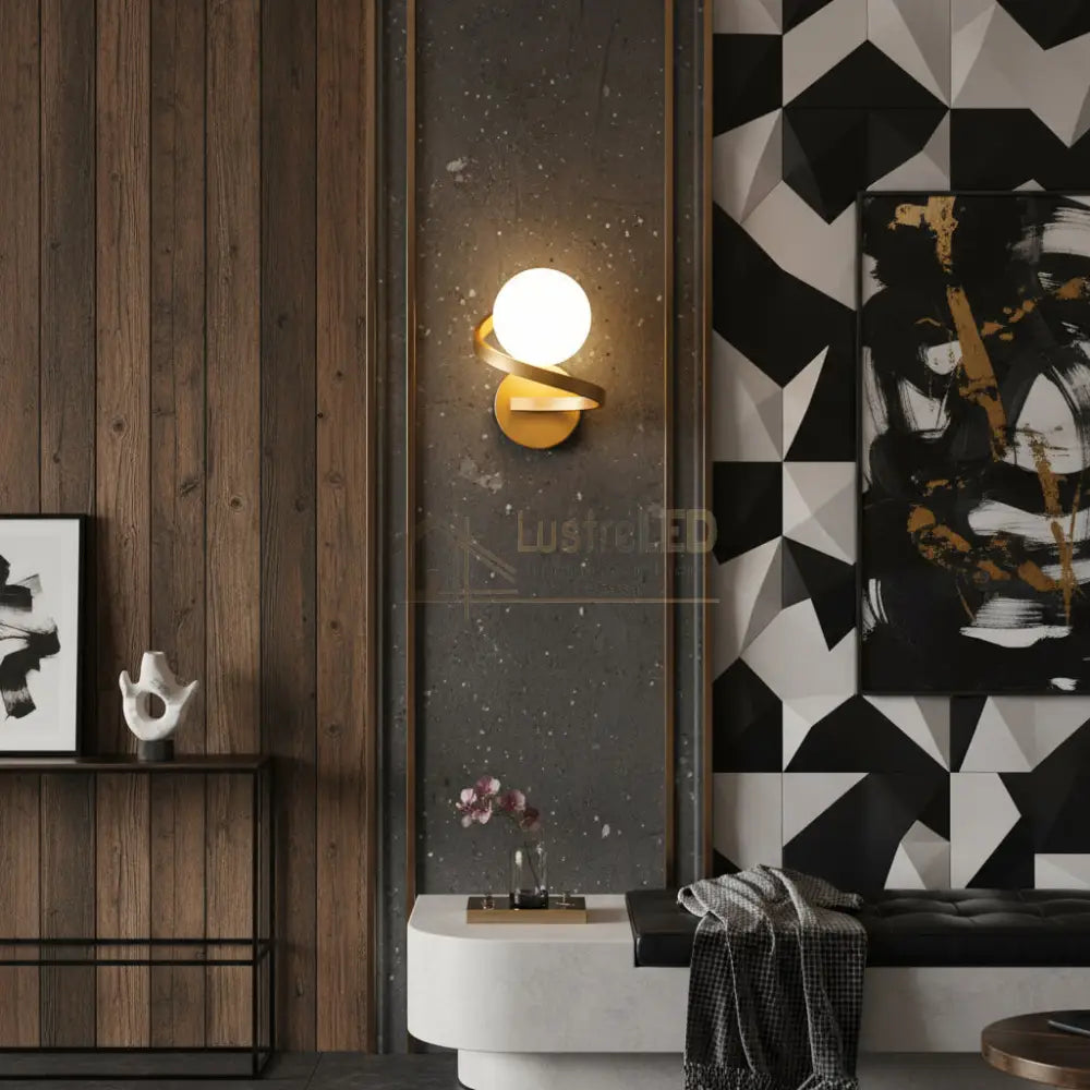 Aplica Abajur LINO 1xE27 Gold AURIE Wall Light Fixtures