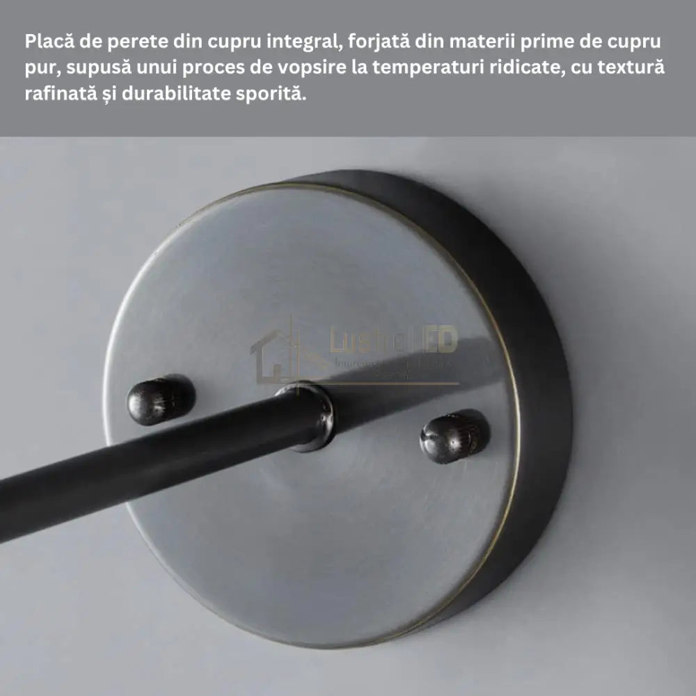 Aplica Ajustabila Nordic Style Black Abajur Mat NEAGRA / ABAJUR Wall Light Fixtures