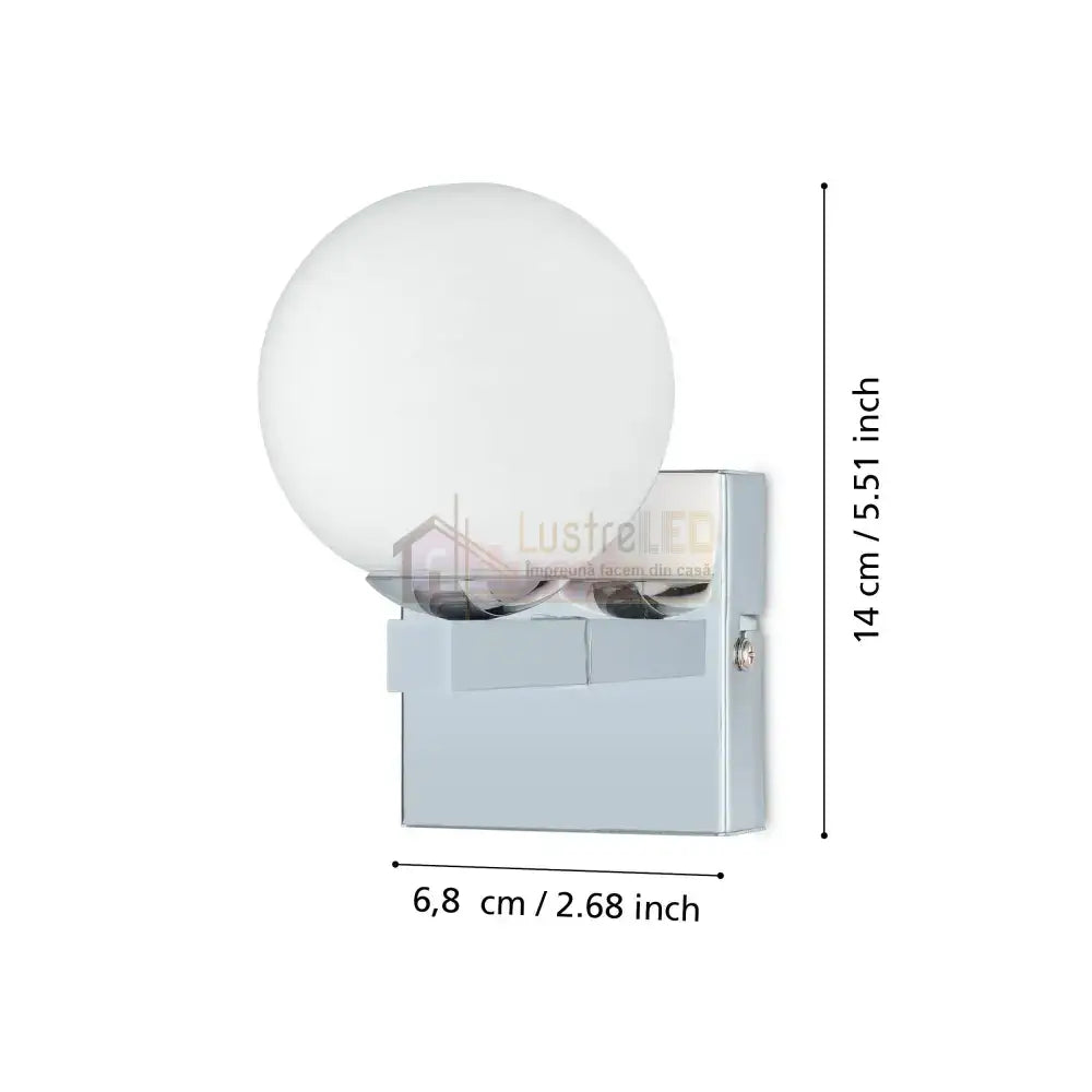 Aplica 1xG9 NINA EGLO Globe 31017 CHROME / ABAJUR / APLICA PERETE Wall Light Fixtures