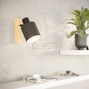 Aplica BATALLAS Black & Wood 17CM EGLO Wall Light Fixtures