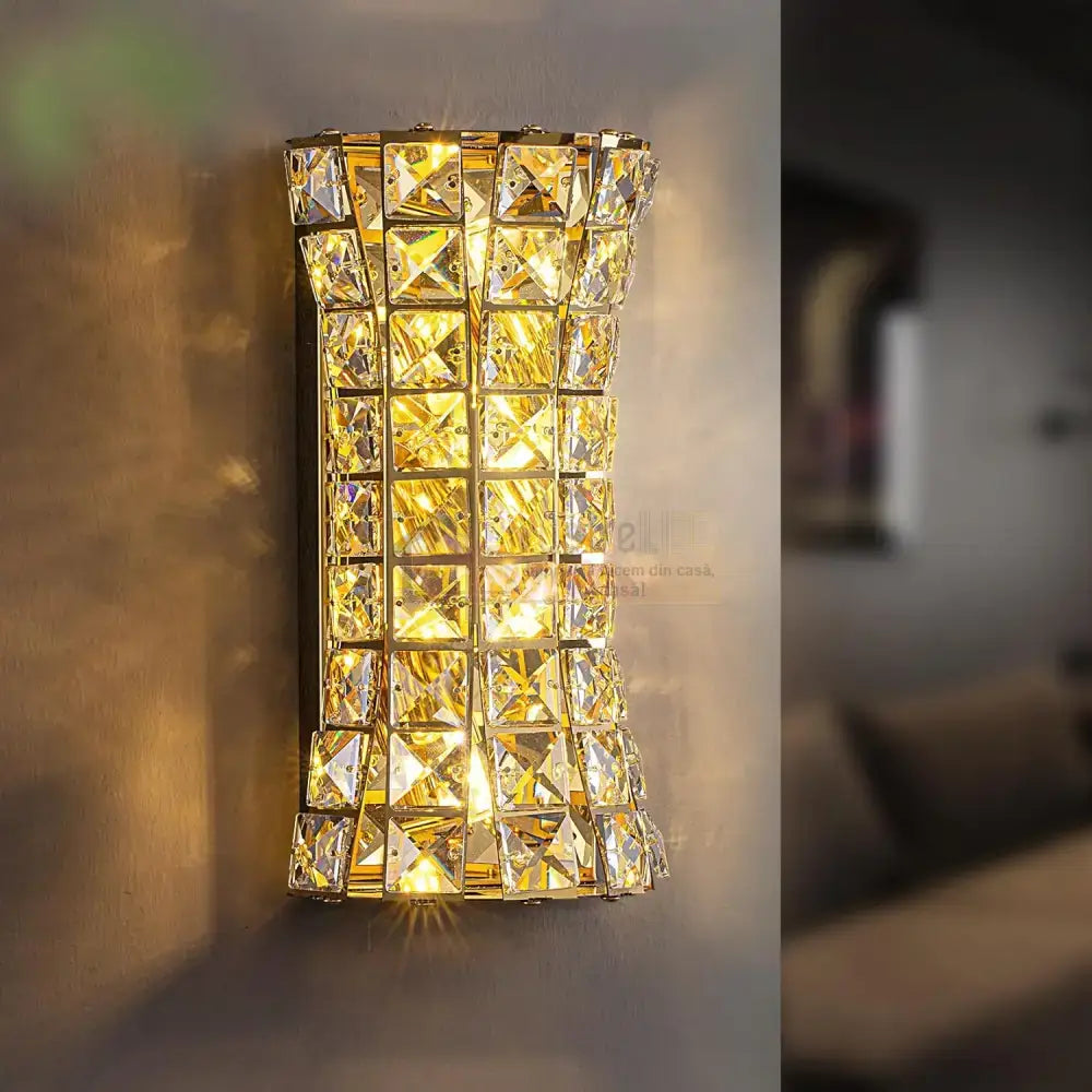 Aplica Cristal Golden Corset Deluxe 35cm AURIE / CRISTAL / APLICA PERETE Wall Light Fixtures