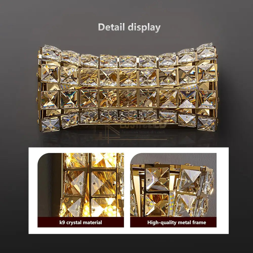Aplica Cristal Golden Corset Deluxe 35cm lustreled.ro