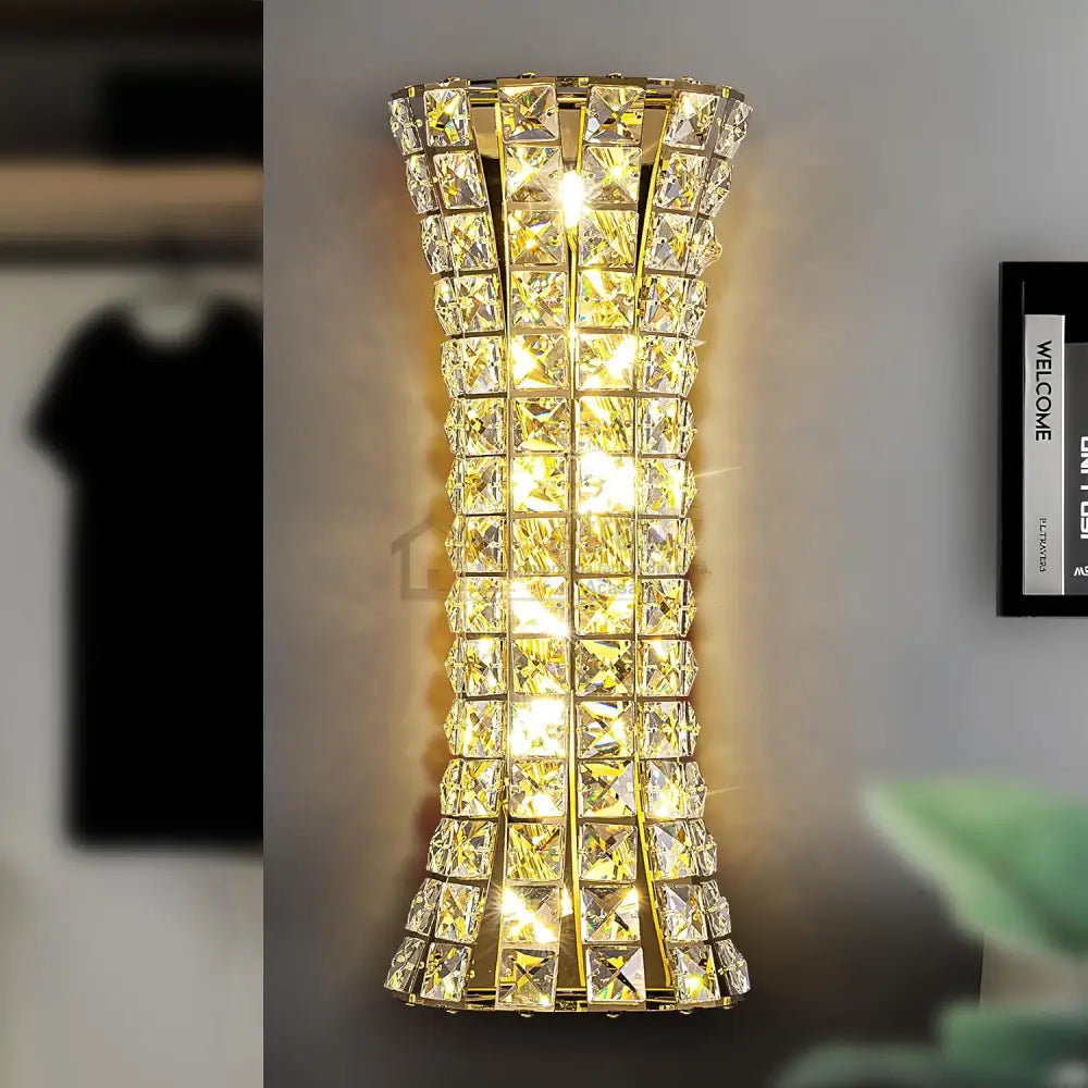 Aplica Perete Cristal Golden Corset Deluxe lustreled.ro