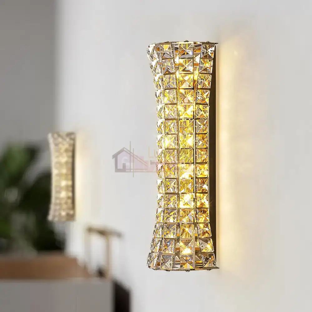 Aplica Cristal Golden Corset Deluxe 50cm AURIE / CRISTAL / APLICA PERETE Wall Light Fixtures