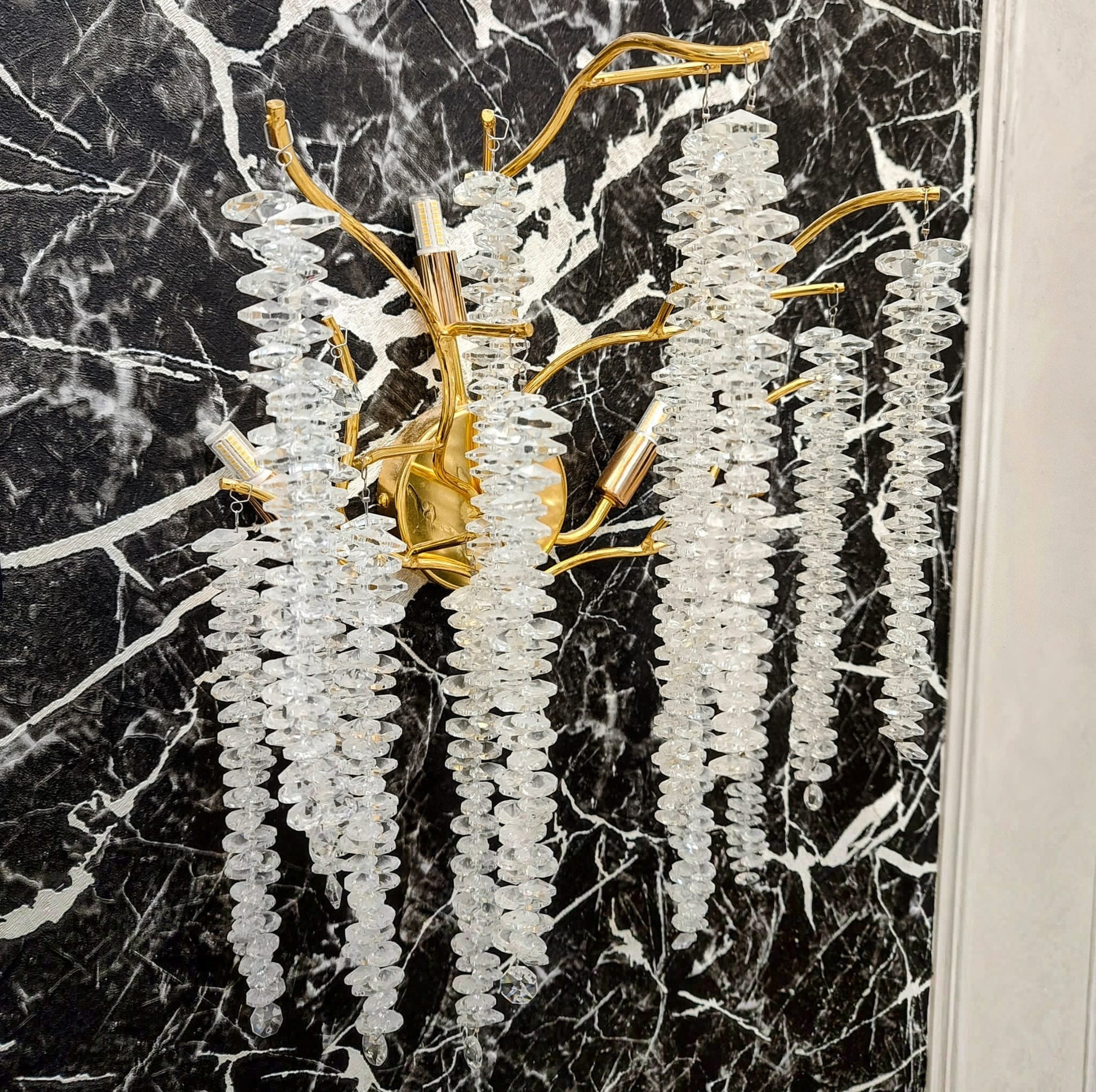 Aplica Cristal Gold Luxury Willow