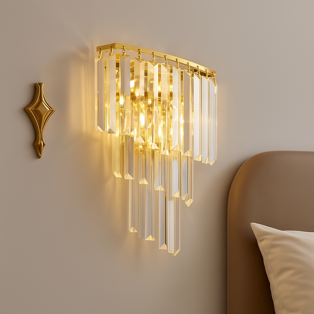 Aplica Perete Cristal Milano Gold