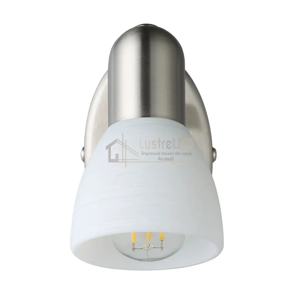 Aplica DAKAR 1 Silver & White EGLO Wall Light Fixtures