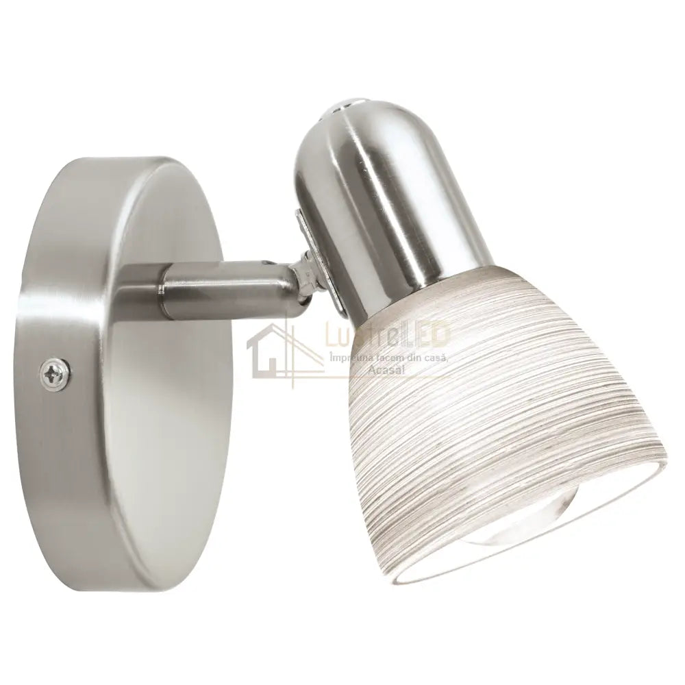 Aplica DAKAR 1 Silver & White EGLO Wall Light Fixtures