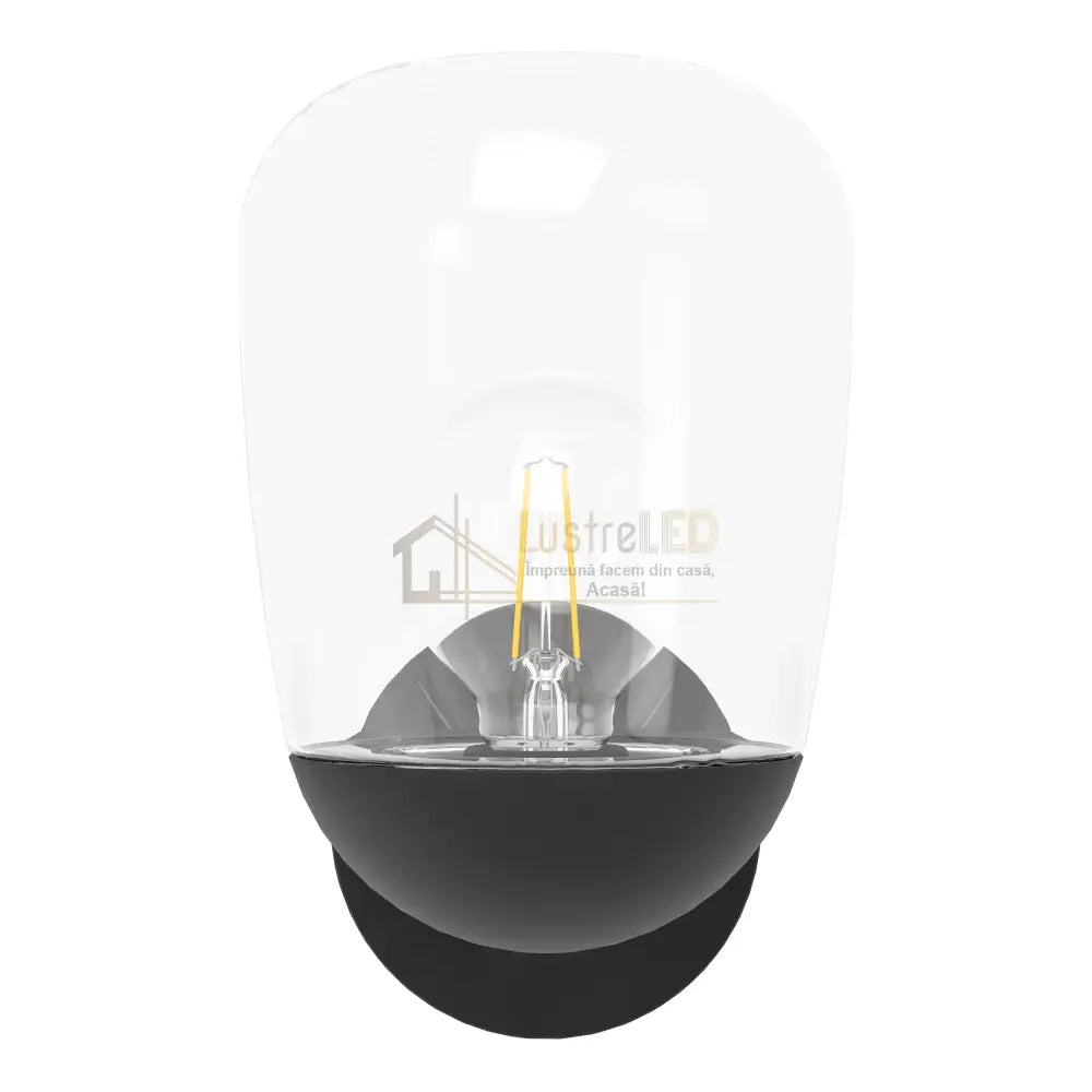 Aplica DONATORI Black Abajur Transparent EGLO 26CM Wall Light Fixtures