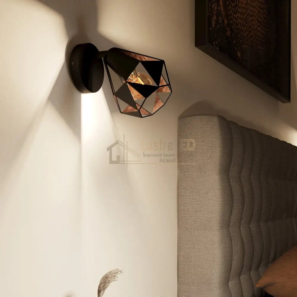 Aplica EGLO CARLTON 7 Black 1xE27 Lighting Fixtures