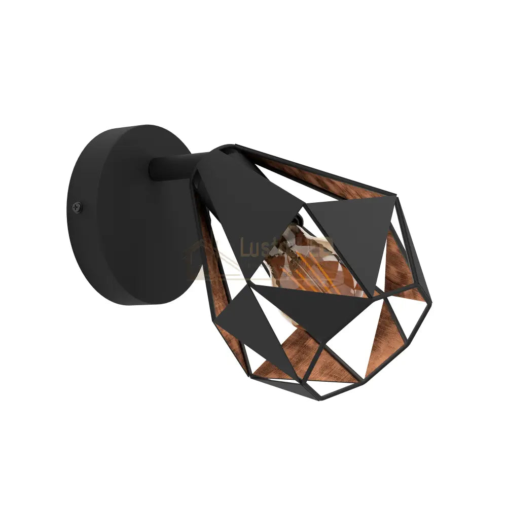 Aplica EGLO CARLTON 7 Black 1xE27 Lighting Fixtures