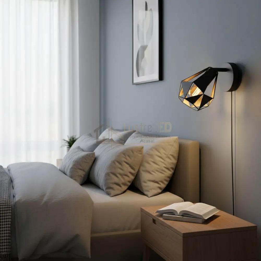 Aplica EGLO CARLTON 7 Black 1xE27 Lighting Fixtures