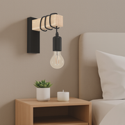 Aplica TOWNSHEND Black & Brown Eglo